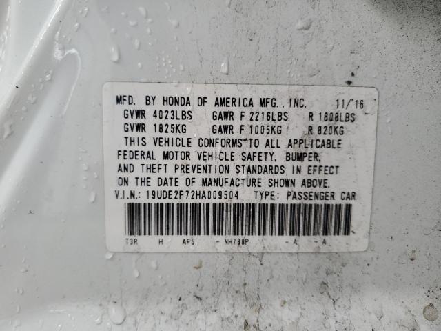 Photo 11 VIN: 19UDE2F72HA009504 - ACURA ILX 