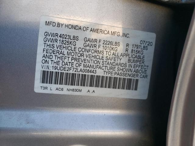 Photo 9 VIN: 19UDE2F72LA008443 - ACURA ILX PREMIU 