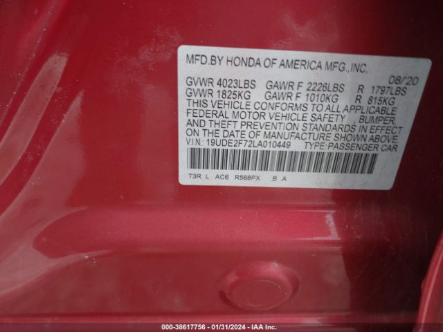 Photo 8 VIN: 19UDE2F72LA010449 - ACURA ILX 