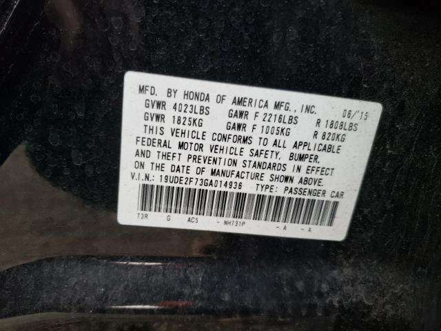 Photo 12 VIN: 19UDE2F73GA014936 - ACURA ILX 