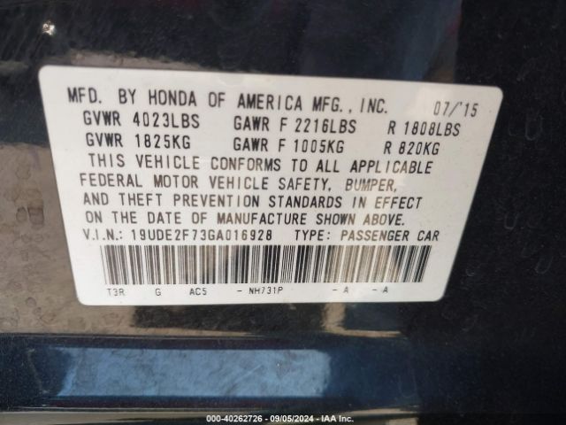 Photo 8 VIN: 19UDE2F73GA016928 - ACURA ILX 