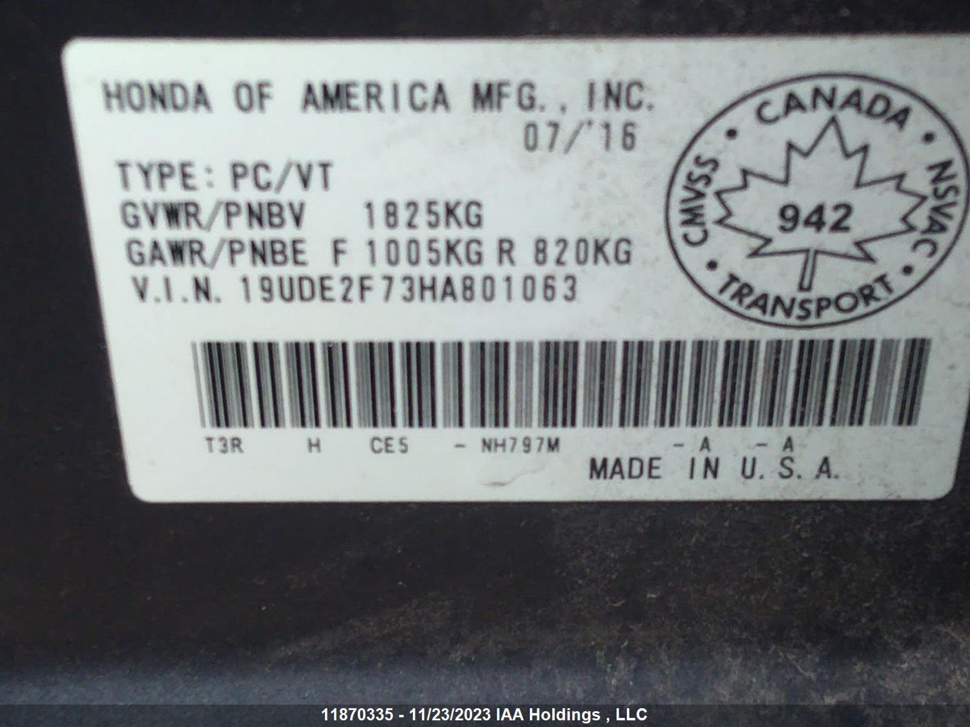 Photo 8 VIN: 19UDE2F73HA801063 - ACURA ILX 