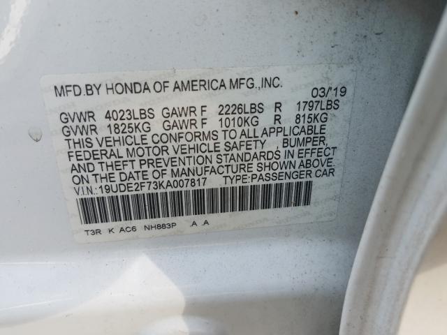 Photo 9 VIN: 19UDE2F73KA007817 - ACURA ILX PREMIU 