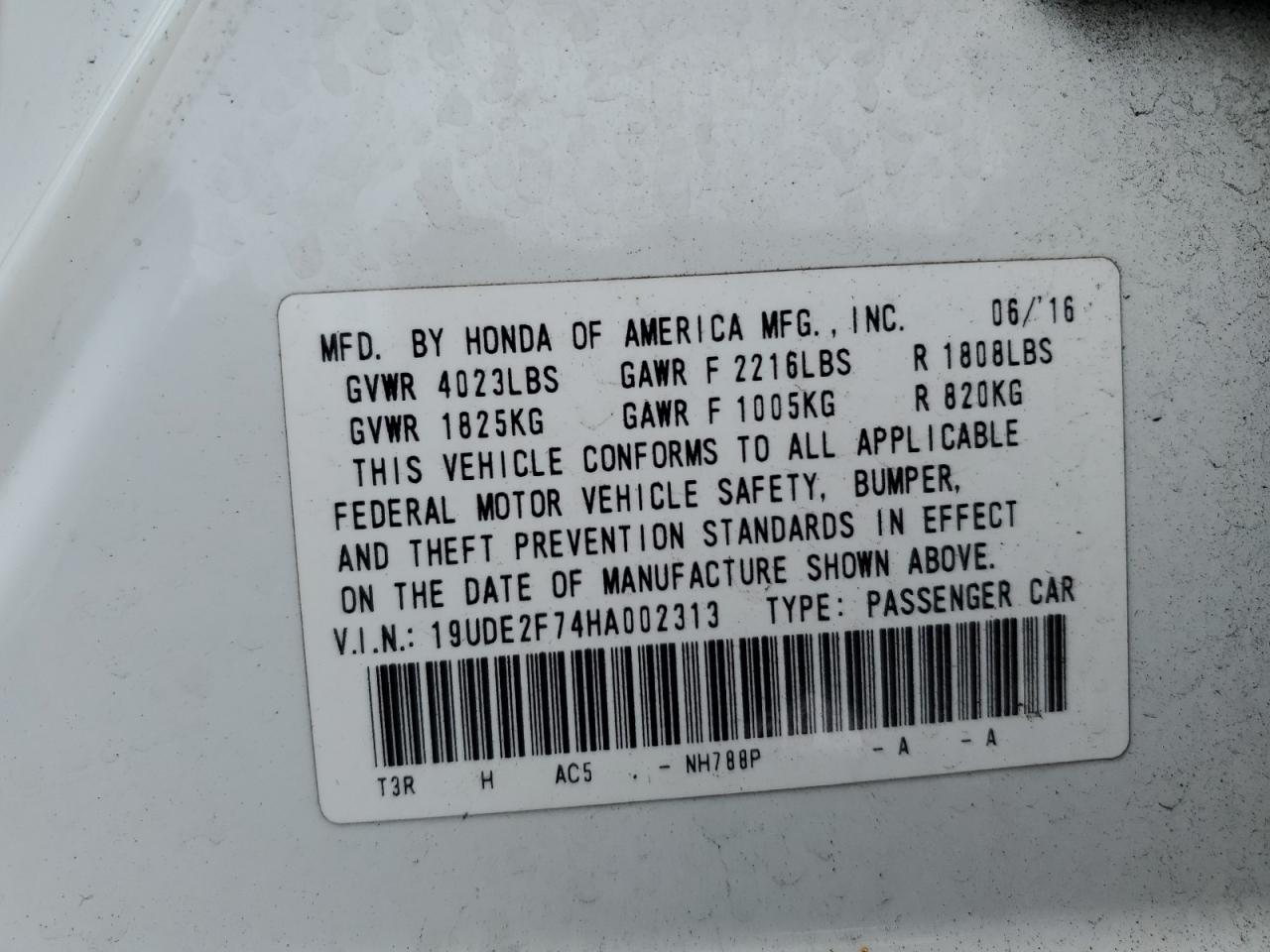 Photo 12 VIN: 19UDE2F74HA002313 - ACURA ILX 