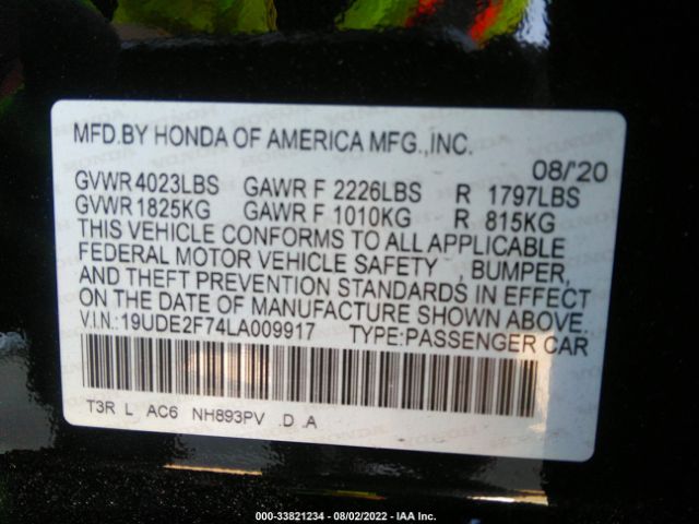 Photo 8 VIN: 19UDE2F74LA009917 - ACURA ILX 