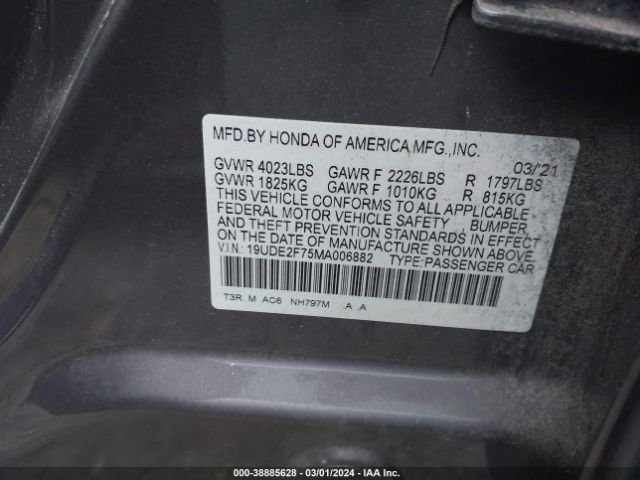 Photo 8 VIN: 19UDE2F75MA006882 - ACURA ILX 