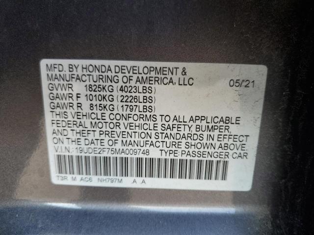 Photo 11 VIN: 19UDE2F75MA009748 - ACURA ILX PREMIU 