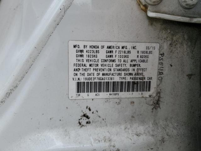 Photo 11 VIN: 19UDE2F76GA013361 - ACURA ILX PREMIU 