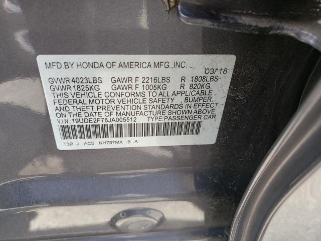 Photo 9 VIN: 19UDE2F76JA005512 - ACURA ILX PREMIU 