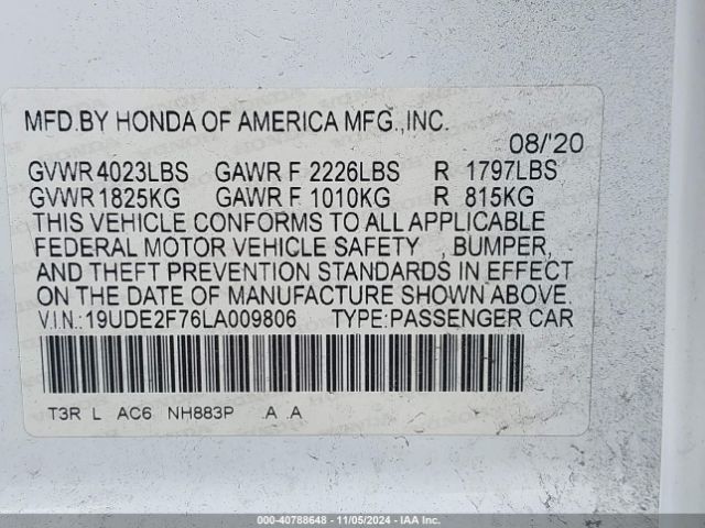 Photo 8 VIN: 19UDE2F76LA009806 - ACURA ILX 