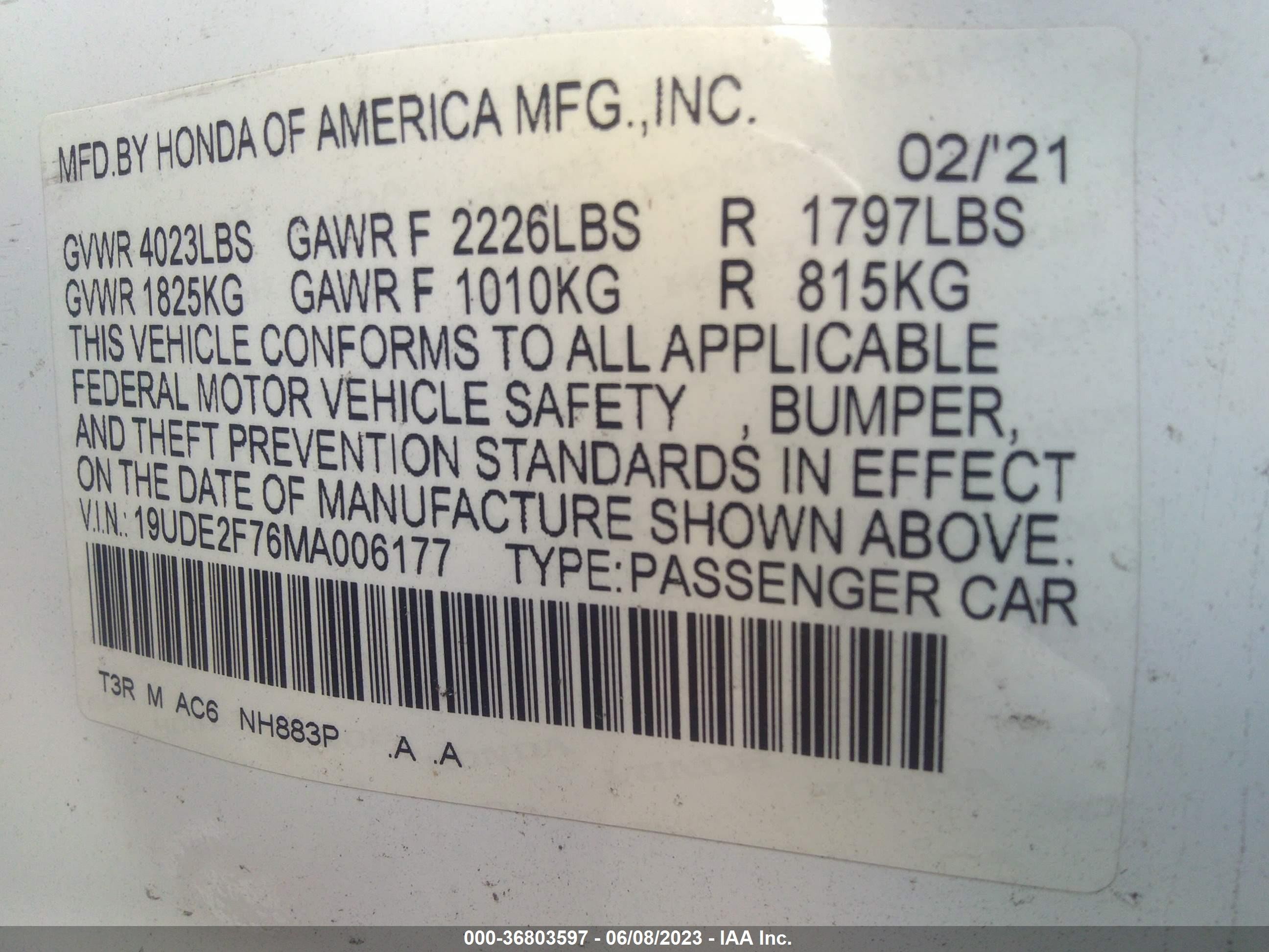 Photo 8 VIN: 19UDE2F76MA006177 - ACURA ILX 