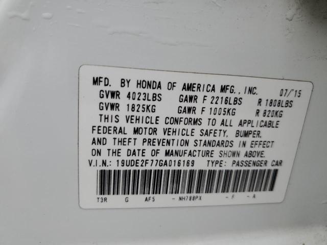 Photo 11 VIN: 19UDE2F77GA016169 - ACURA ILX PREMIU 