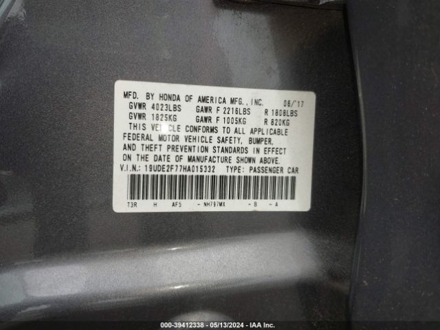 Photo 8 VIN: 19UDE2F77HA015332 - ACURA ILX 