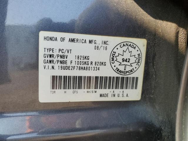 Photo 11 VIN: 19UDE2F78HA801334 - ACURA ILX PREMIU 