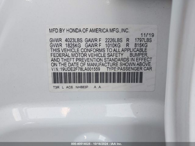 Photo 8 VIN: 19UDE2F78LA001559 - ACURA ILX 