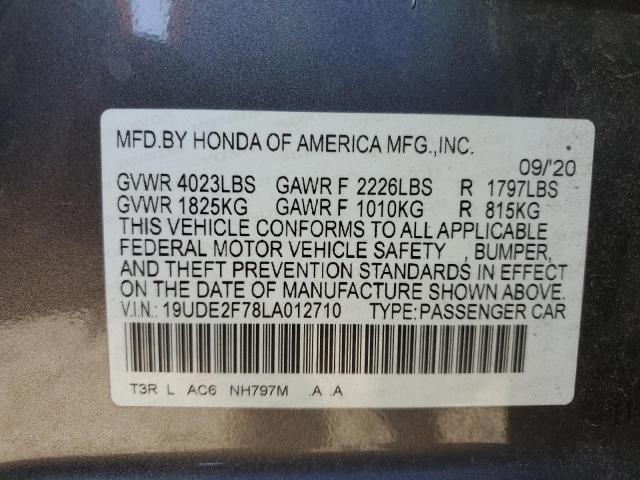 Photo 11 VIN: 19UDE2F78LA012710 - ACURA ILX PREMIU 