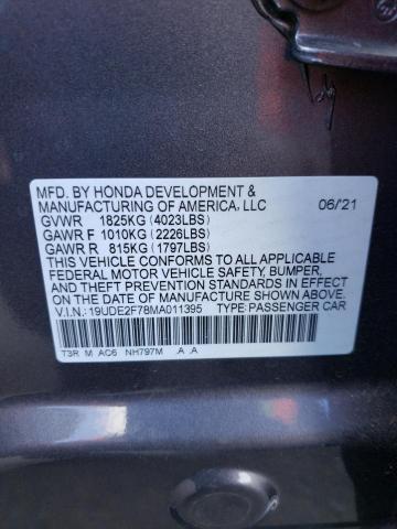 Photo 9 VIN: 19UDE2F78MA011395 - ACURA ILX PREMIU 