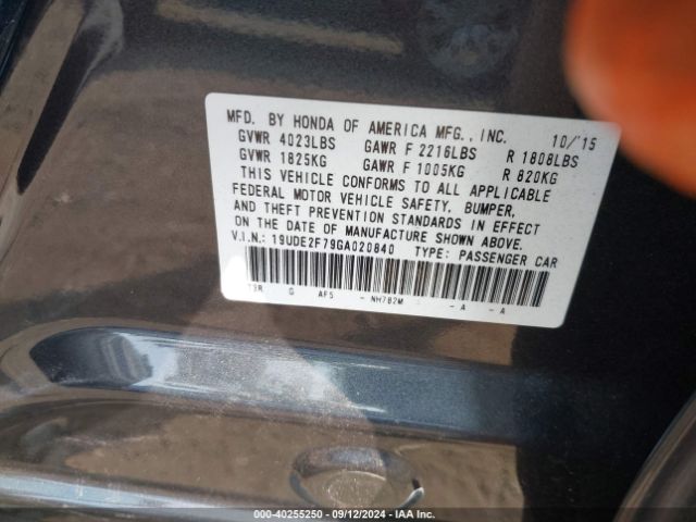 Photo 8 VIN: 19UDE2F79GA020840 - ACURA ILX 