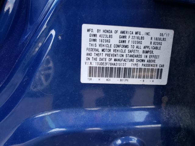 Photo 11 VIN: 19UDE2F79HA015137 - ACURA ILX PREMIU 