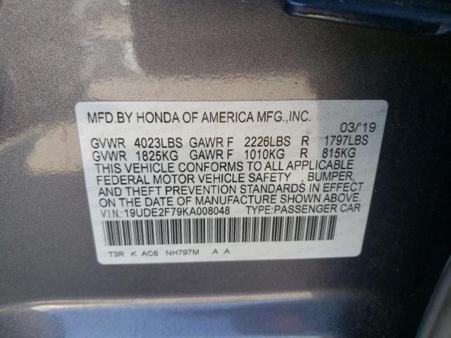 Photo 9 VIN: 19UDE2F79KA008048 - ACURA ILX PREMIU 