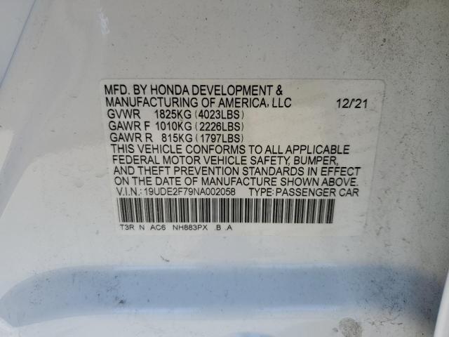 Photo 11 VIN: 19UDE2F79NA002058 - ACURA ILX 