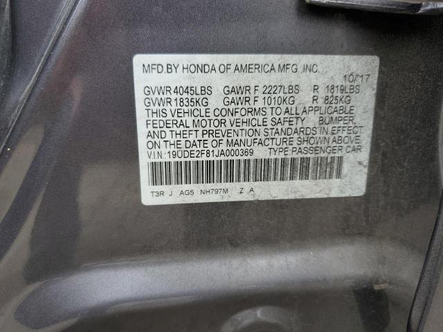 Photo 12 VIN: 19UDE2F81JA000369 - ACURA ILX PREMIU 