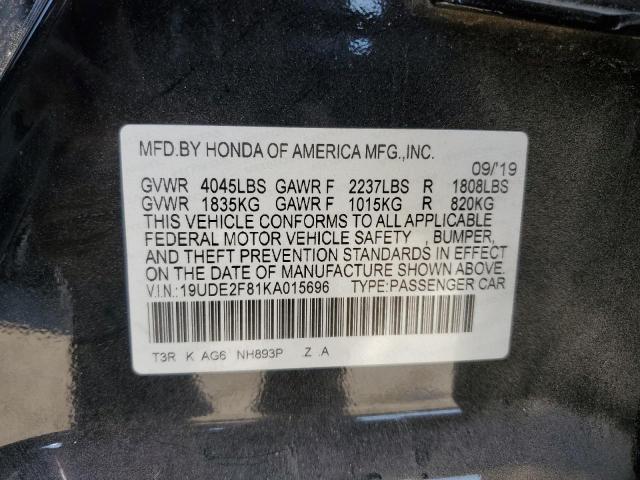 Photo 12 VIN: 19UDE2F81KA015696 - ACURA ILX PREMIU 