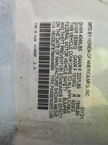 Photo 12 VIN: 19UDE2F81MA004989 - ACURA ILX 