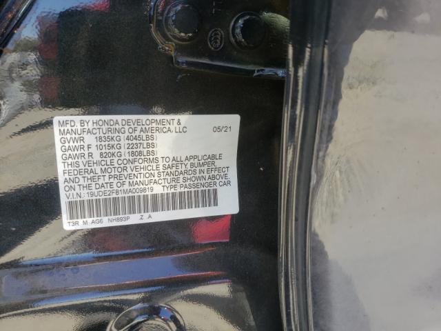 Photo 9 VIN: 19UDE2F81MA009819 - ACURA ILX PREMIU 