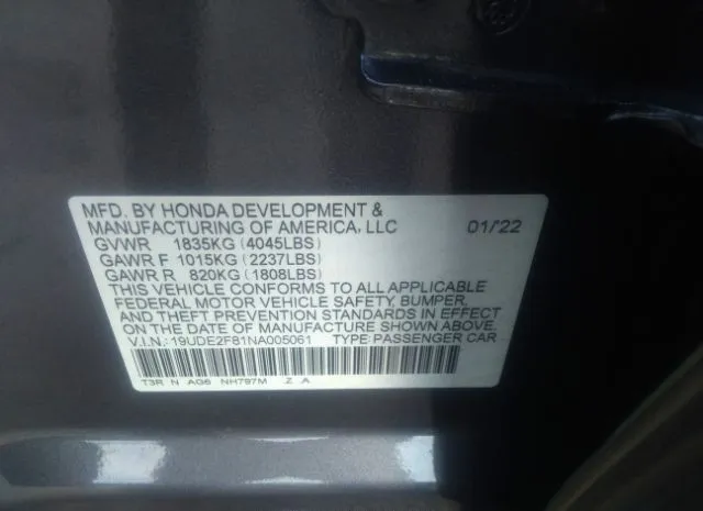 Photo 8 VIN: 19UDE2F81NA005061 - ACURA ILX 