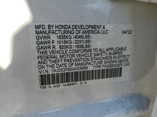 Photo 9 VIN: 19UDE2F82NA008566 - ACURA ILX PREMIU 