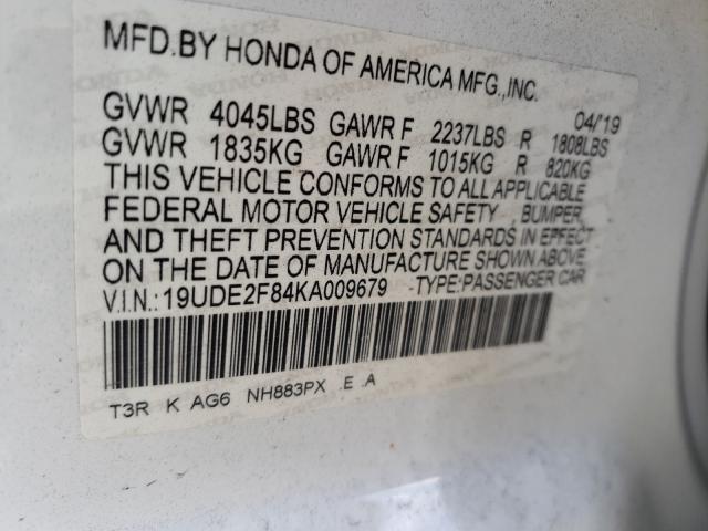 Photo 9 VIN: 19UDE2F84KA009679 - ACURA ILX PREMIU 