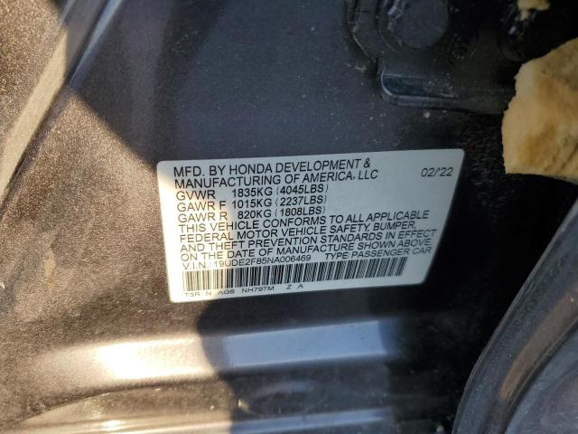 Photo 11 VIN: 19UDE2F85NA006469 - ACURA ILX PREMIU 