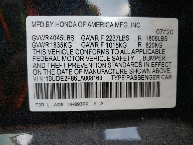 Photo 9 VIN: 19UDE2F86LA008163 - ACURA ILX PREMIU 