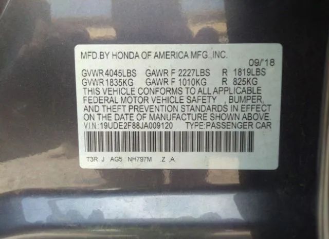 Photo 8 VIN: 19UDE2F88JA009120 - ACURA ILX 