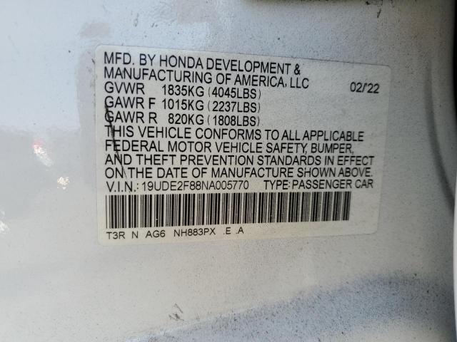 Photo 11 VIN: 19UDE2F88NA005770 - ACURA ILX PREMIU 