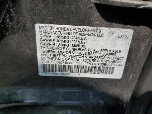 Photo 11 VIN: 19UDE2F88NA007681 - ACURA ILX PREMIU 