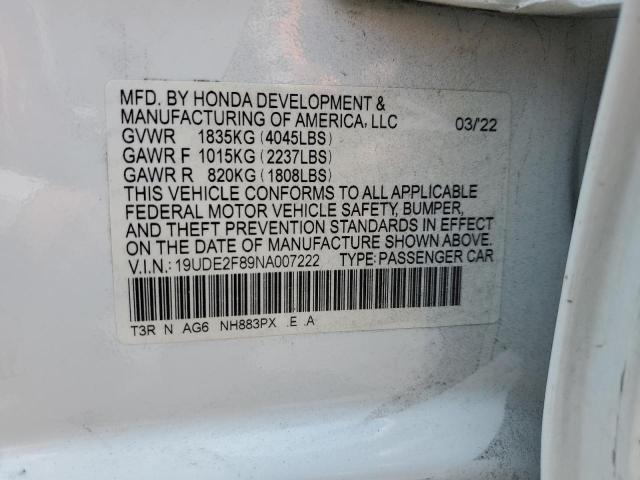Photo 11 VIN: 19UDE2F89NA007222 - ACURA ILX 