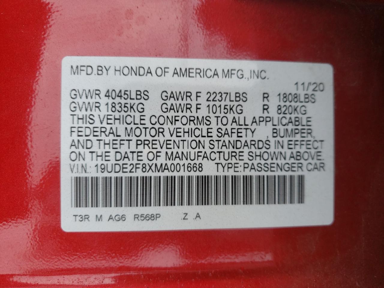 Photo 12 VIN: 19UDE2F8XMA001668 - ACURA ILX 