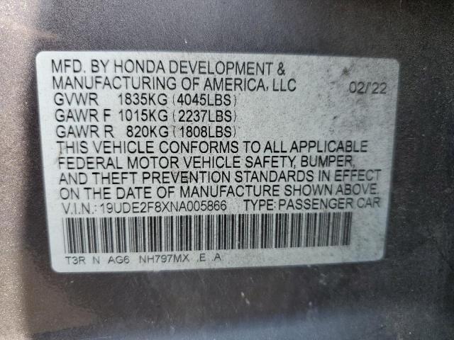 Photo 11 VIN: 19UDE2F8XNA005866 - ACURA ILX PREMIU 