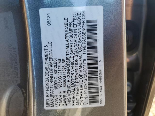 Photo 12 VIN: 19UDE4G72SA002179 - ACURA INTEGRA A- 