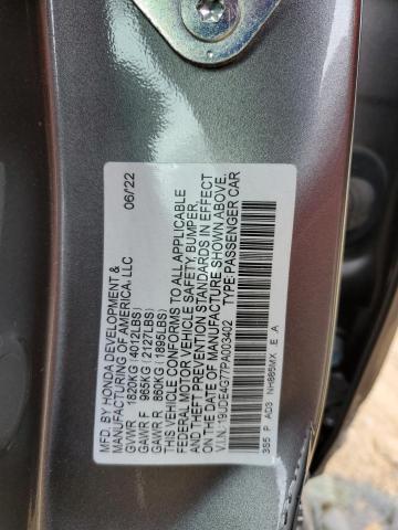 Photo 11 VIN: 19UDE4G77PA003402 - ACURA INTEGRA A- 