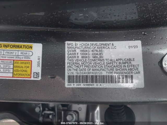 Photo 8 VIN: 19UDE4H36PA020123 - ACURA INTEGRA 