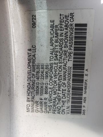 Photo 11 VIN: 19UDE4H3XPA008332 - ACURA INTEGRA A- 