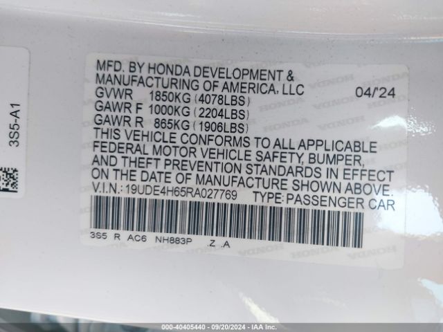 Photo 8 VIN: 19UDE4H65RA027769 - ACURA INTEGRA 