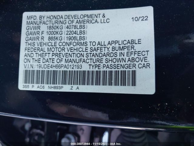 Photo 8 VIN: 19UDE4H66PA012193 - ACURA INTEGRA 