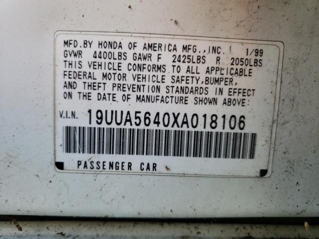 Photo 11 VIN: 19UUA5640XA018106 - ACURA 3.2TL 