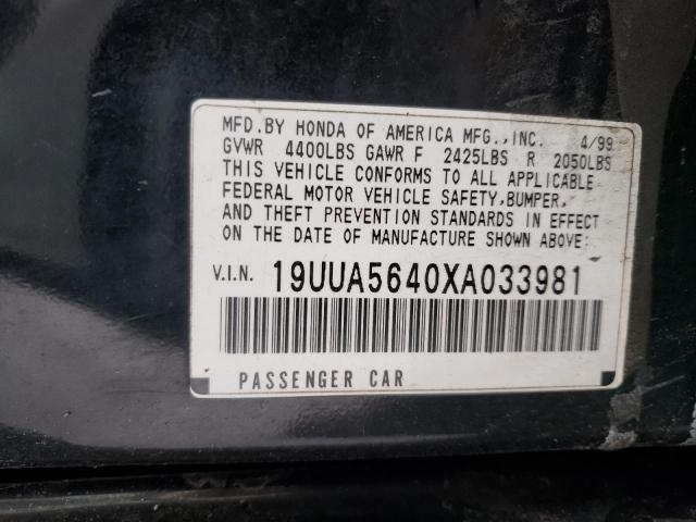 Photo 11 VIN: 19UUA5640XA033981 - ACURA TL 