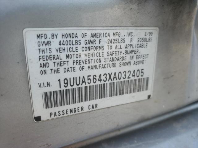 Photo 9 VIN: 19UUA5643XA032405 - ACURA 3.2TL 