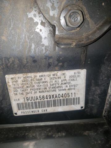 Photo 12 VIN: 19UUA5649XA040511 - ACURA 3.2TL 